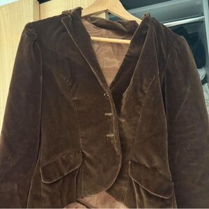 Brown Pierre Cardin Velvet Blazer